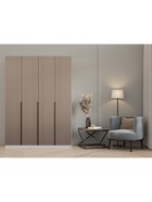 Шкаф прямой четырёхстворчатый «Вертикаль 1.6», 1600×506×2216 мм, цвет белый/мокко  (артикул 11013568)  большой выбор товаров оптом и в розницу по низким ценам с доставкой