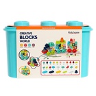 УЦЕНКА Конструктор в кейсе "Числовой поезд", 2 варианта сборки, 55 деталей, бирюза - Фото 8