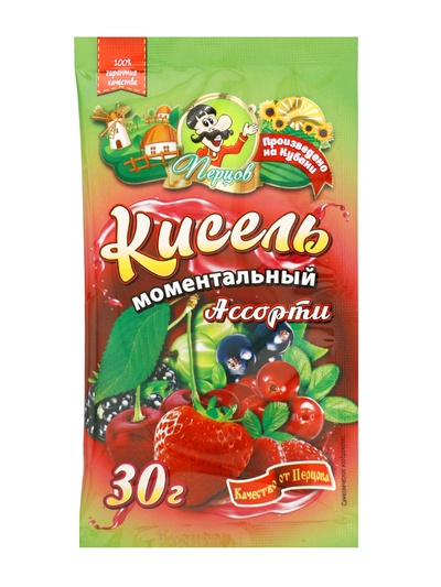 Кисель моментальный, АССОРТИ, б/п, 30 г