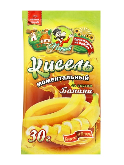 Кисель моментальный, со вкусом банана, б/п, 30 г