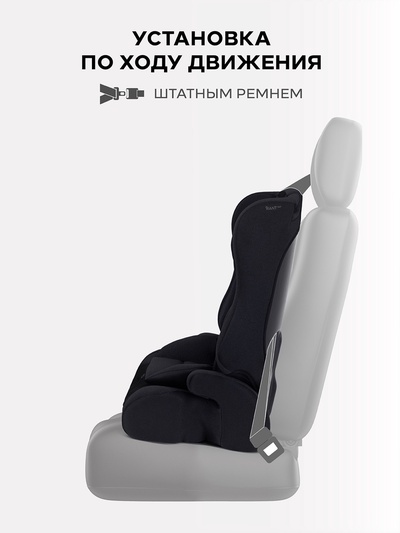 Автокресло RANT basic HD-02 Mile (Black) группа 1-2-3 (9-36 кг), черный
