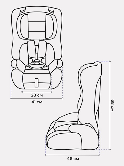 Автокресло RANT basic HD-02 Mile (Black) группа 1-2-3 (9-36 кг), черный