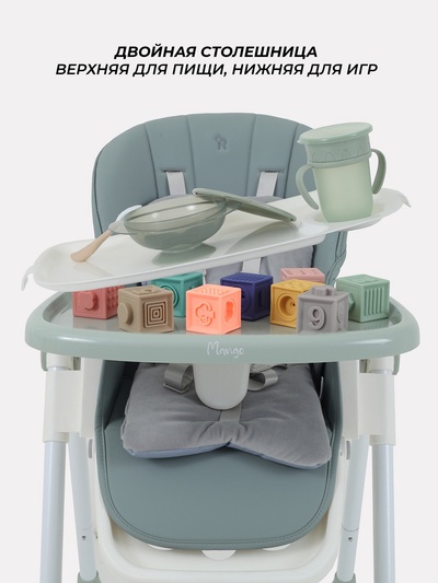 Стульчик для кормления детский, Rant Манго, графит