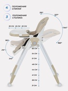 Стульчик для кормления детский, Rant Манго, бежевый - фото 122966819
