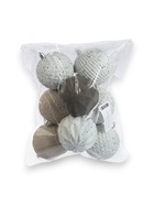 УЦЕНКА Набор шаров пластик d-7,5 см, 9 шт "Чудо-узоры" матовый микс - Фото 2