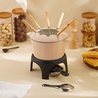 УЦЕНКА Набор для фондю SL Home, 1.6 л, d=17 см, h=10 см, эмалированное покрытие, чугун, бежевый - Фото 8