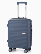 Чемодан на колёсах, 20", РР, кодовый замок, 38×22×56 см, голубой - Фото 1