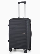 Чемодан на колёсах, 24", РР, кодовый замок, 43×26×66 см, серый - Фото 1