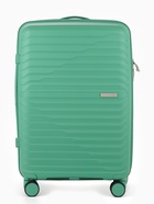 Чемодан на колёсах, 24", РР, кодовый замок, 43×26×66 см, зелёный  (артикул 11001084)  большой выбор товаров оптом и в розницу по низким ценам с доставкой
