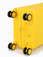 Чемодан на съёмных колёсах, 20", РР, кодовый замок, 38×22×56 см, жёлтый - Фото 8