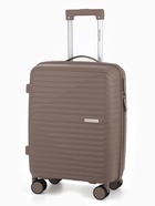 Чемодан на колёсах, 20", РР, кодовый замок, 38×22×56 см, бежевый - Фото 1