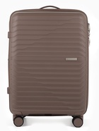 Чемодан маленький, 24", РР, кодовый замок, 4 колеса, 43×26×66 см, бежевый  (артикул 11001089)  большой выбор товаров оптом и в розницу по низким ценам с доставкой