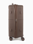 Чемодан маленький, 24", РР, кодовый замок, 4 колеса, 43×26×66 см, бежевый - Фото 5