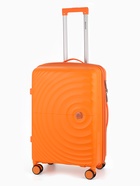 Чемодан на съёмных колёсах, 24", РР, кодовый замок, 43×26×66 см, оранжевый - Фото 1