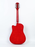 УЦЕНКА Акустическая гитара Music Life QD-H38Q-hw, красная - Фото 4