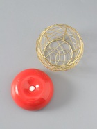 УЦЕНКА Шкатулка керамика, металл "Яблочко" красная 8,5х8,5х12 см - Фото 5