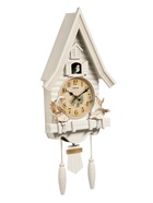 УЦЕНКА Часы настенные интерьерные большие с кукушкой «Лебеди», плавный ход, 63×8×32 см, белые 518357 - Фото 2