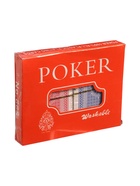 УЦЕНКА Карты игральные пластиковые 54 шт "Покер", 19 мкм, карта 5.5 х 8.5 см, набор 2 колоды 10747 - Фото 2