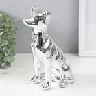 УЦЕНКА Копилка керамика «Пёсик серебристый» 11.5×9.5×20.5 см - Фото 1