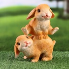 УЦЕНКА Фигурка «Зайки прыгуны» 9×13×19 см - Фото 1