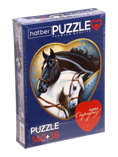 Пазл «Сила и грация» 2 картинки в 1 коробке, 140+38 деталей