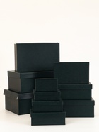 УЦЕНКА Набор коробок 10 в 1 "Темно-зеленый" 30 х19 х 12 - 12 х 6,5 х 4 см - Фото 2