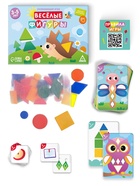 Настольная игра «Весёлые фигуры», развивающая, 55 карт, 3+ - фото 9457139