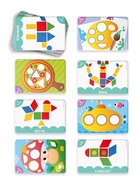 Настольная игра «Весёлые фигуры», развивающая, 55 карт, 3+ - фото 9457140