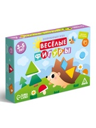 Настольная игра «Весёлые фигуры», развивающая, 55 карт, 3+ - фото 9457142
