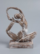 УЦЕНКА Сувенир «Йога» дерево 27×10×33 см, цв. коричневый - Фото 2