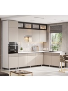 Кухонный гарнитур угловой до потолка «София», 3000×1800 мм, цвет кашемир/кашемир МДФ 11007059