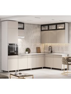 Кухонный гарнитур угловой до потолка «София», 3000×1800 мм, цвет кашемир/кашемир МДФ 11007059