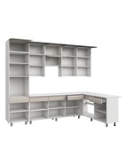 Кухонный гарнитур угловой до потолка «София», 3000×1800 мм, цвет кашемир/кашемир МДФ 11007059