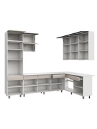 Кухонный гарнитур угловой до потолка «София», 3000×1800 мм, цвет кашемир/кашемир МДФ 11007059