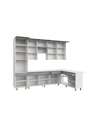 Кухонный гарнитур угловой до потолка «София», 3000×1800 мм, цвет голубой МДФ 11007061