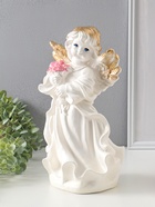 Фигура "Ангел в платье" большой" перламутр 36х19х18 см  (артикул 10994835)  большой выбор товаров оптом и в розницу по низким ценам с доставкой