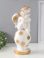 Фигура "Ангел на шаре" белый, 14х15х40 см  (артикул 10994843)  большой выбор товаров оптом и в розницу по низким ценам с доставкой