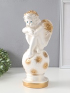 Фигура "Ангел на шаре" белый, 14х15х40 см  (артикул 10994843)  большой выбор товаров оптом и в розницу по низким ценам с доставкой