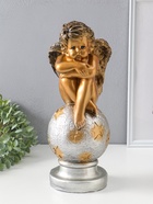 Фигура "Ангел на шаре" бронза, 38х15х14 см  (артикул 10994844)  большой выбор товаров оптом и в розницу по низким ценам с доставкой