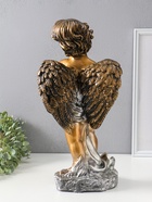 Фигура "Ангел с корзиной" бронза, 47х25х23 см  (артикул 10994853)  большой выбор товаров оптом и в розницу по низким ценам с доставкой