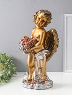 Фигура "Ангел с корзиной" бронза, 47х25х23 см  (артикул 10994853)  большой выбор товаров оптом и в розницу по низким ценам с доставкой