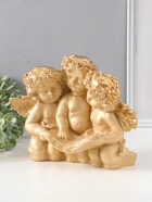 Фигура с подставкой под мелочи "Три ангела" слоновая кость, 30х23х14 см  (артикул 10994857)  большой выбор товаров оптом и в розницу по низким ценам с доставкой