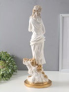 Фигура "Девушка с виноградом" белый с золотом, 50х20х20 см  (артикул 10994861)  большой выбор товаров оптом и в розницу по низким ценам с доставкой