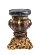 Колонна - тумба "Клеопатра" чёрный с золотом, 55х37х37  см  (артикул 10994869)  большой выбор товаров оптом и в розницу по низким ценам с доставкой