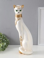 Копилка "Кошка Маркиза с обручем" белая, 48х18х15 см  (артикул 10994898)  большой выбор товаров оптом и в розницу по низким ценам с доставкой