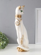 Копилка "Кошка Маркиза с обручем" белая, 48х18х15 см  (артикул 10994898)  большой выбор товаров оптом и в розницу по низким ценам с доставкой