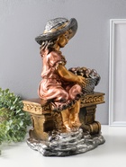 Фигура "Девочка на скамейке" бронза, 46х31х22 см  (артикул 10994918)  большой выбор товаров оптом и в розницу по низким ценам с доставкой