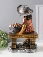 Фигура "Девочка на скамейке" бронза, 46х31х22 см  (артикул 10994918)  большой выбор товаров оптом и в розницу по низким ценам с доставкой