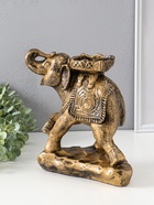 Копилка "Слон счастья" бронза, 27х25х13 см  (артикул 10994929)  большой выбор товаров оптом и в розницу по низким ценам с доставкой