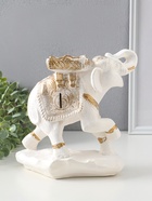 Копилка "Слон счастья" белый, 25х12х25 см  (артикул 10994931)  большой выбор товаров оптом и в розницу по низким ценам с доставкой